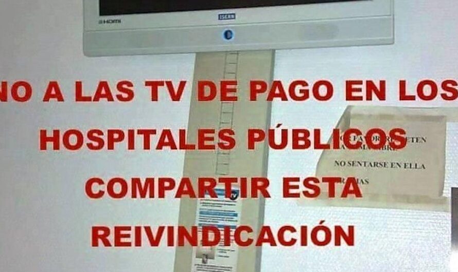 ¡Exigimos el acceso gratuito a agua y televisión para los pacientes hospitalizados!